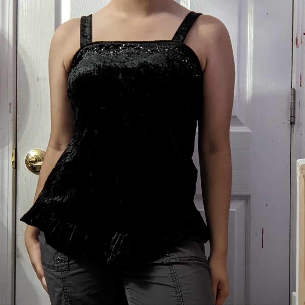 Y2K velvet tank top